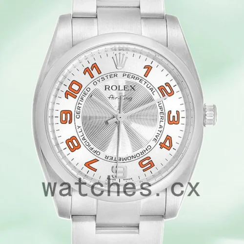 114200SAO-1.webp Rolex Air-king 114200SAO 36mm Men’s Silver Dial Oyster Bracelet