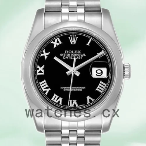 116200BKRJ-1.webp Rolex Datejust Men’s 116200BKRJ 36mm Silver-tone