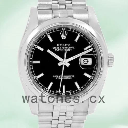 116200BKSJ-1.webp Rolex Datejust Men’s 36mm 116200BKSJ Automatic