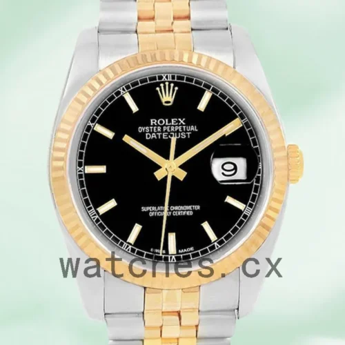 116233BKSJ-1.webp Rolex Datejust 36mm 116233BKSJ Men’s Silver-tone