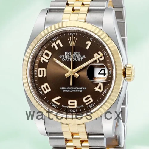 116233BRAJ-1.webp Rolex Datejust 116233BRAJ 36mm Men’s Brown Dial Automatic
