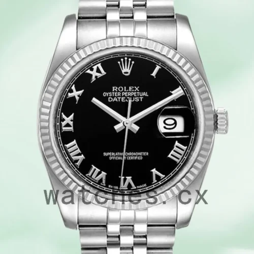 116234BKRJ-1.webp Rolex Datejust 116234BKRJ Men’s 36mm Silver-tone Automatic