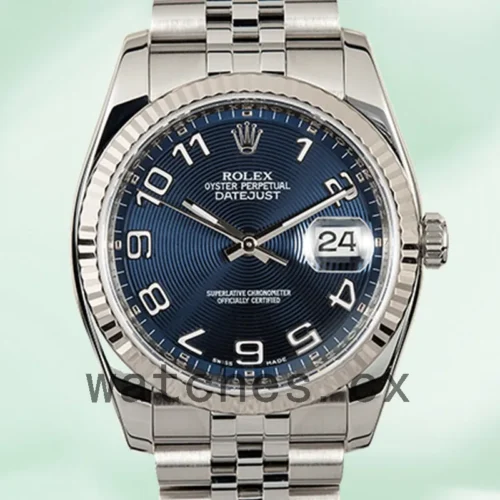 116234BLCAJ-1.webp Rolex Datejust 116234BLCAJ 36mm Men’s Bracelet Blue Concentric Dial