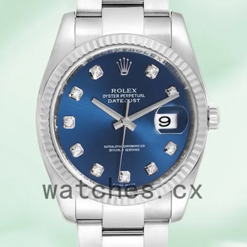 116234BLDO-1.webp Rolex Datejust 36mm 116234BLDO Men’s Blue Dial