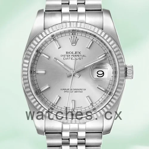 116234SSJ-1.webp Rolex Datejust 116234SSJ Men’s 36mm Silver Dial Automatic