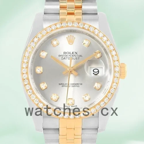 116243SDJ-1.webp Rolex Datejust 116243SDJ Men’s 36mm Silver Dial Silver-tone