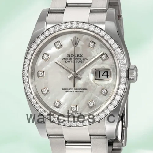 116244MDO-1.webp Rolex Datejust 116244MDO Men’s 36mm Oyster Bracelet Mother of Pearl