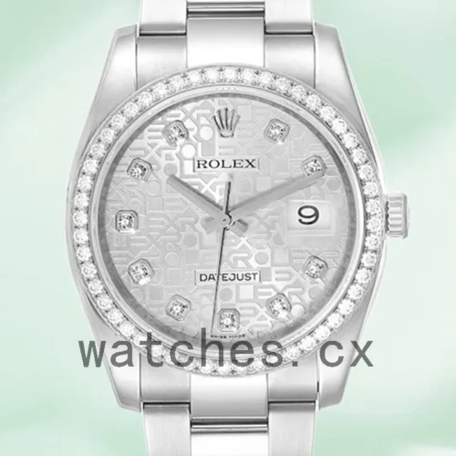 116244SJDO-1.webp Rolex Datejust 36mm 116244SJDO Men’s Silver-tone