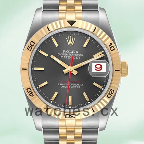 116263GYSJ-1.webp Rolex Datejust Turn-o-graph 36mm Men’s 116263 Silver-tone Jubilee Bracelet/Oyster Bracelet