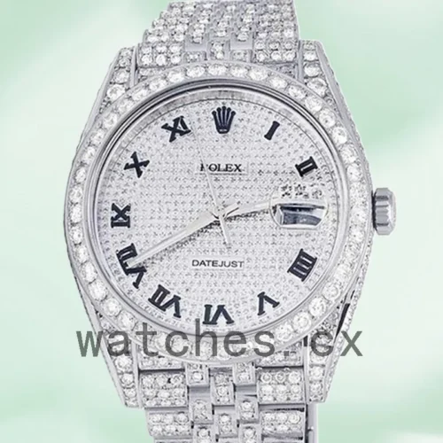 116300DPaved-1.webp Rolex Datejust 41mm Men’s 116300 Diamond Paved Dial