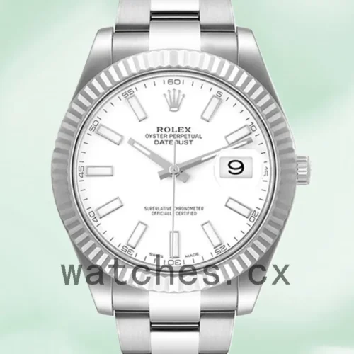 116334WSO-1.webp Rolex Datejust 116334 Men’s 41mm Automatic Silver-tone