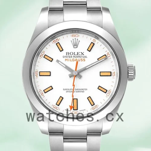116400WSO-1.webp Rolex Milgauss 116400-72400 40mm Men’s Silver-tone Oyster Bracelet
