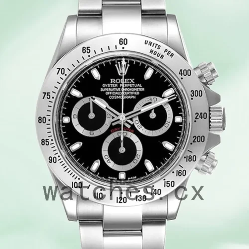116520BKSO-1.webp Rolex Daytona 40mm 116520BKSO Men’s Silver-tone