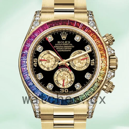 116598RBOW-1.webp Rolex Daytona Men’s 40mm 116598RBOW Gold-tone Black Dial