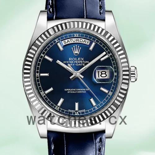 118139BLSL-1.webp Rolex Day-Date 118139-L Men’s 36mm Leather Strap Automatic