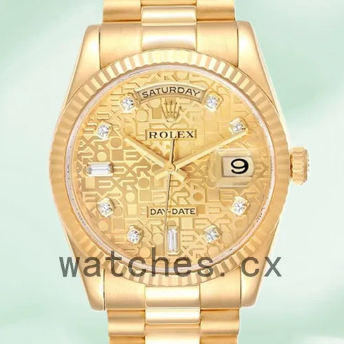 118238CJDP-1.webp Rolex Day-Date 118238CJDP 36mm Men’s Yellow Gold-tone