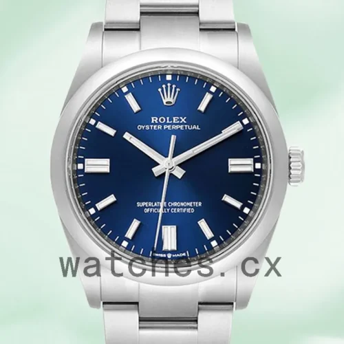 126000BLSO-1.webp Rolex Oyster Perpetual m126000-0003 Unisex 36mm Blue Dial