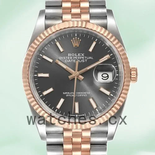 126231GYSJ-1.webp Rolex Datejust 36mm Men’s m126231-0013 Grey Dial
