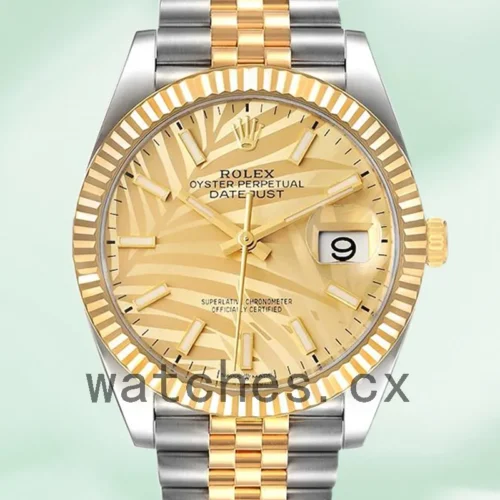 126233CPMSJ-1.webp Rolex Datejust M126233-0037 Men’s 36mm Oyster Bracelet Silver-tone