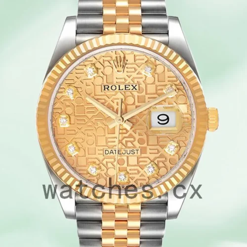 126233GJDJ-1.webp Rolex Datejust 36mm m126233-0033 Men’s Silver-tone