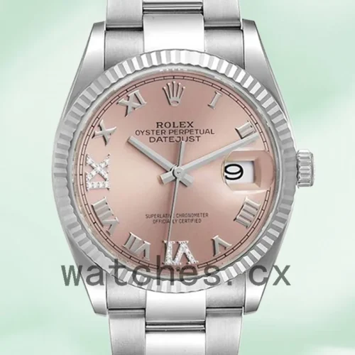 126234PRDO-1.webp Rolex Datejust 36mm m126234-0032 Ladies Pink Dial Automatic
