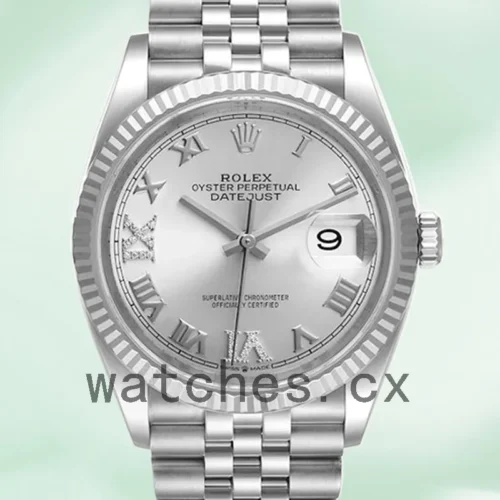 126234SRDJ-1.webp Rolex Datejust Ladies m126234-0029 36mm Silver-tone Automatic
