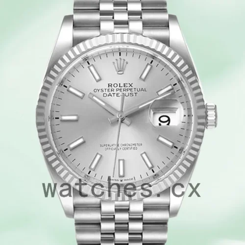126234SSJ-1.webp Rolex Datejust Men’s 36mm 126234SSJ Jubilee Bracelet Silver Dial