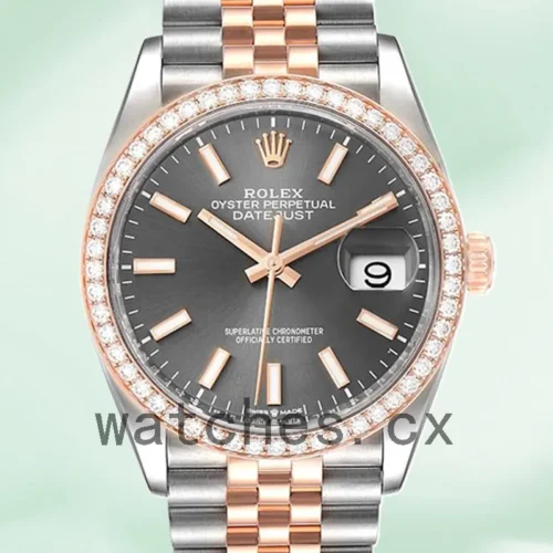 126281GYSJ-1.webp Rolex Datejust m126281rbr-0001 36mm Men’s Grey Dial Silver-tone