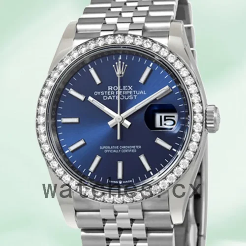 126284BLSJ-1.webp Rolex Datejust Ladies m126284rbr-0009 36mm Automatic Silver-tone
