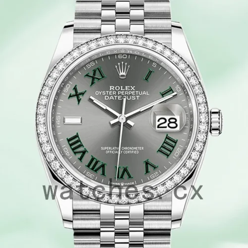 126284GYRJ-1.webp Rolex Datejust 36mm m126284rbr-0037 Ladies Gray Dial Automatic