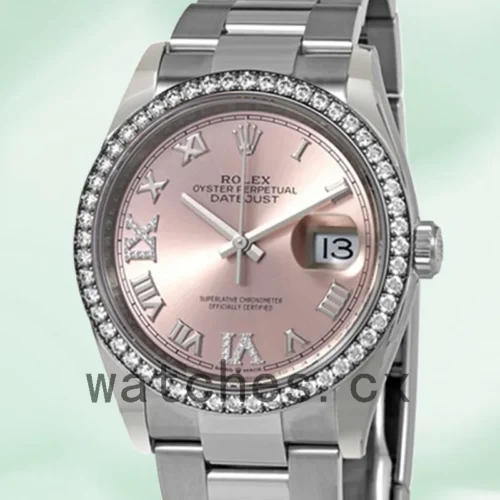 126284PRDO-1.webp Rolex Datejust Ladies m126284rbr-0024 36mm Pink Dial Oyster Bracelet