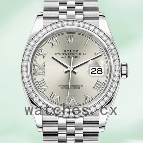 126284SRDJ-1.webp Rolex Datejust m126284rbr-0021 Ladies 36mm Silver-tone Jubilee Bracelet