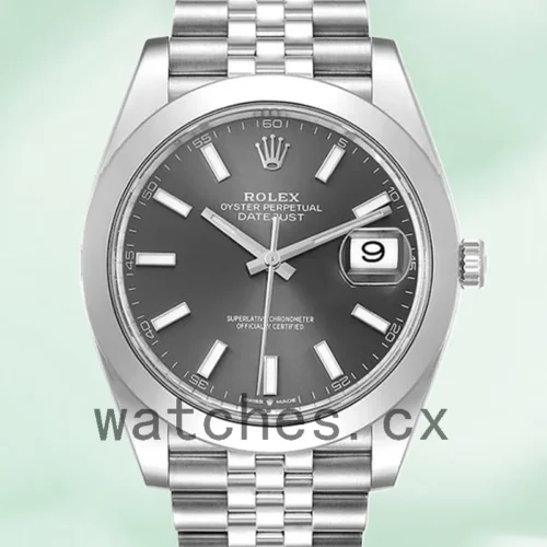 126300GYSJ-1.webp Rolex Datejust 41mm m126300-0008 Men’s Silver-tone Automatic