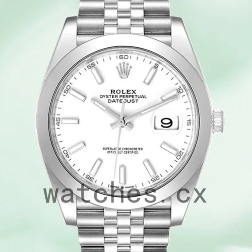 126300WSJ-1.webp Rolex Datejust m126300-0006 41mm Men’s Silver-tone Automatic