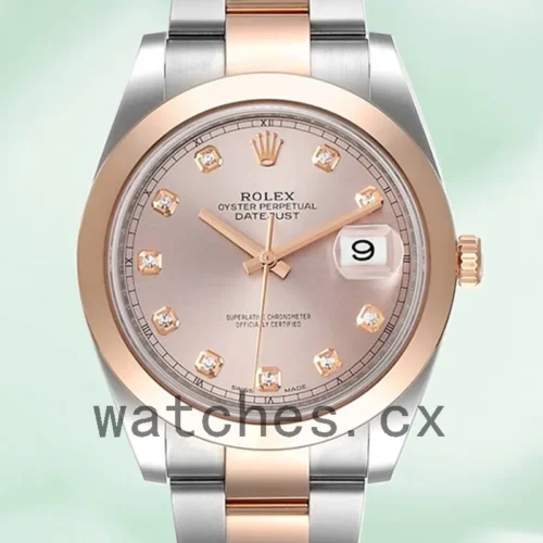 126301PDO-1.webp Rolex Datejust Men’s 41mm m126301-0007 Pink Dial