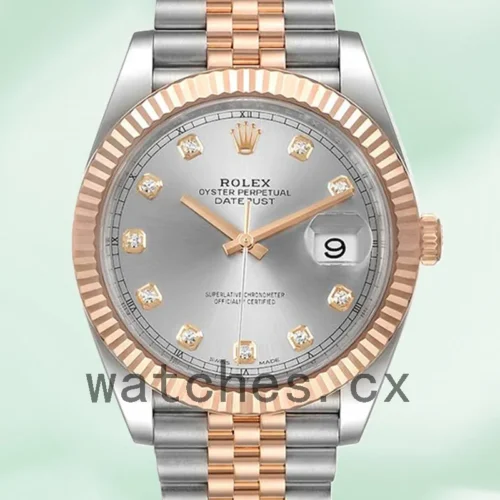 126331SDJ-1.webp Rolex Datejust Men’s 41mm 126331 Automatic Silver Dial