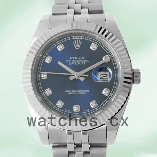 126334BLDJ-1.webp Rolex Datejust Men’s 126334BLDJ 41mm Blue Dial Silver-tone