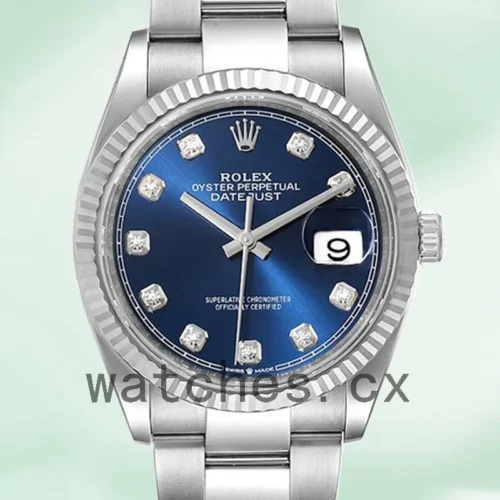 126334BLSO-1.webp Rolex Datejust Men’s 41mm 126334 Oyster Bracelet Silver-tone