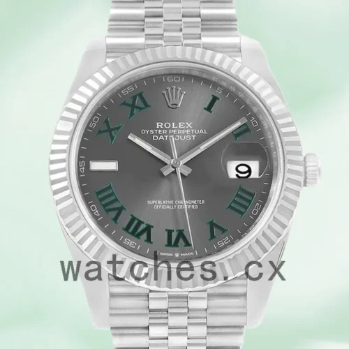 126334GYRJ-1.webp Rolex Datejust 41mm Men’s m126334-0022 Jubilee Bracelet Wimbledon Dial