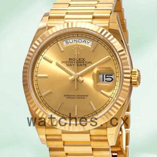 128238CSP-1.webp Rolex Day-date m128238-0045 36mm Unisex President Bracelet Champagne Dial