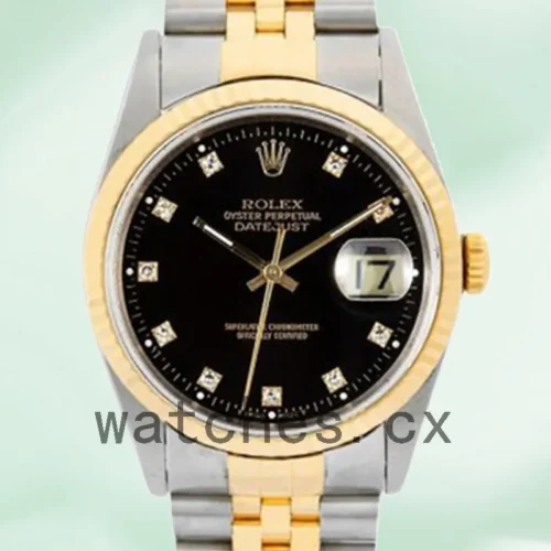 16233BKDJ-1.webp Rolex Datejust Men’s 16233BKDJ 36mm Jubilee Bracelet