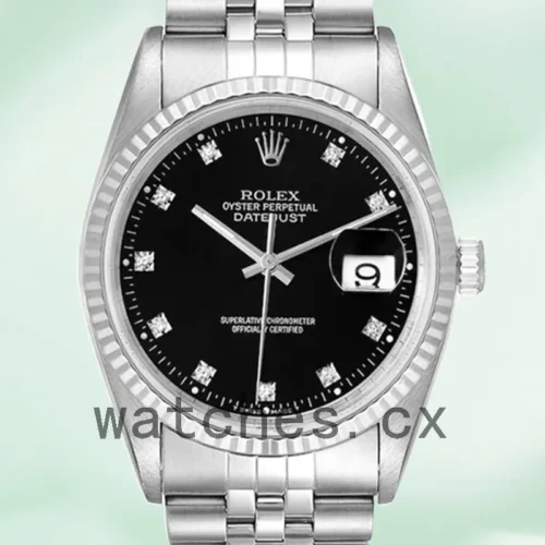 16234BKD-1.webp Rolex Datejust 36mm Men’s 16234BKDJ Silver-tone