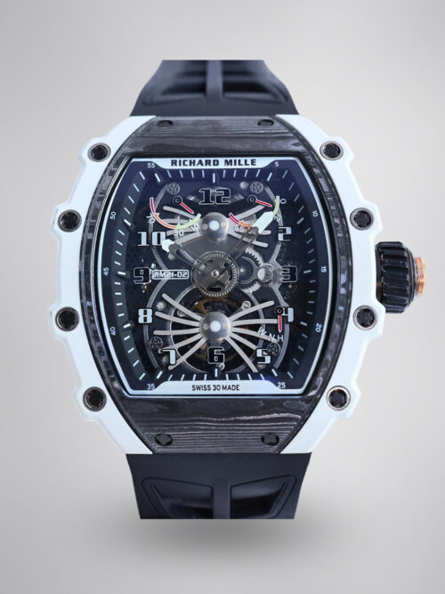 1911452fd10c37cb13158abeae599c23.jpg Replica Richard Mille RM21-02 Watch – Swiss Skeleton Tourbillon, Carbon Case, Sport Style