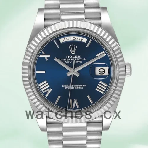 228239BLRP-1.webp Rolex Day-Date Men’s m228239-0007 40mm Silver-tone