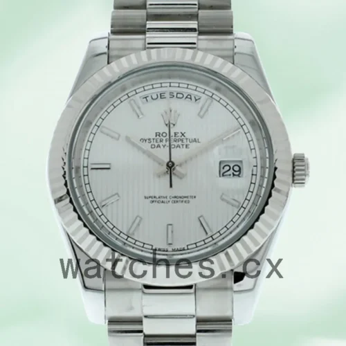 228239WSP-1.webp Rolex Day-Date Men’s 40mm 228239 Silver-tone