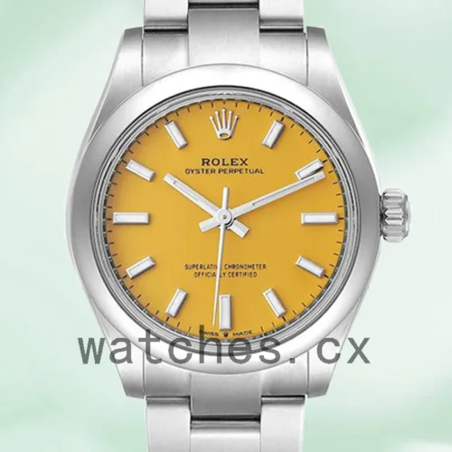 277200YLSO-1.webp Rolex Oyster Perpetual m277200-0005 Ladies 31mm Silver-tone Yellow Dial