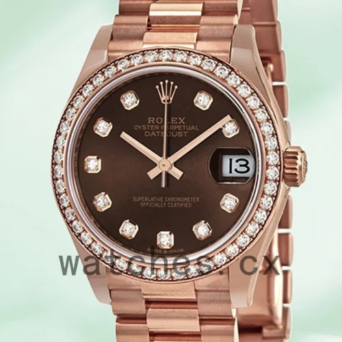 278285CHDP-1.webp Rolex Datejust Ladies m278285rbr-0006 31mm Automatic Chocolate Dial