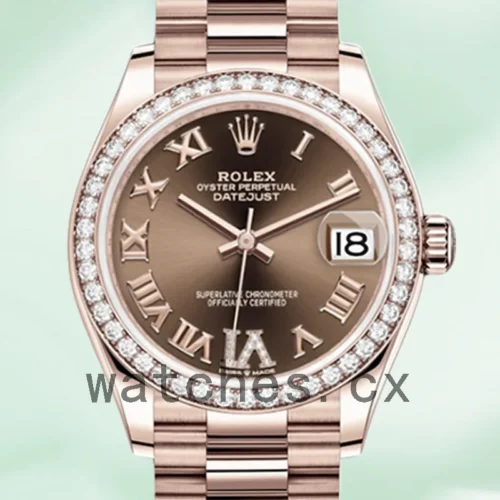 278285CHRP-1.webp Rolex Datejust m278285rbr-0016 Ladies 31mm Rose Gold-tone Chocolate Dial