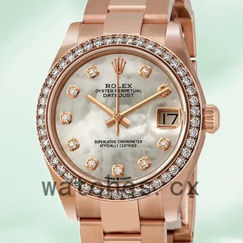 278285MDO-1.webp Rolex Datejust 31mm Ladies m278285rbr-0011 Rose Gold-tone Oyster Bracelet