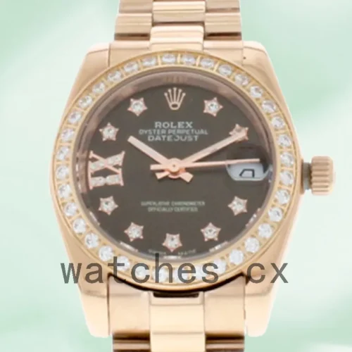 279135CHDP-1.webp Rolex Datejust 28mm m279135rbr-0001 Ladies Automatic Rose Gold-tone